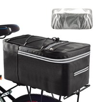 [토픽자전거가방] 모던드로우 자전거 뒷좌석 짐가방, 15 L, 레인커버포함