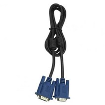 케이블 커넥터 1.5m VGA 실용적인 넓은 응용 프로그램 플매트 카펫 러그 재생 컴퓨터 모니터 남성 연결 와이어 TV, [01] 150cm
