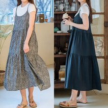 빅사이즈사랑해요 J067L203 캉캉플레어나시원피스 BZ