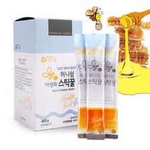 [강원양봉] 프리미엄 야생화 스틱꿀 1박스(15gx30개입), 단품, 단품