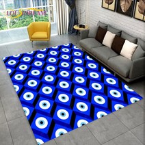 Nazar Evil Eye Tree of Life 영역 러그 가정용 카펫 거실 침실 소파 도어매트 주방 장식 어린이 놀이 미끄럼 방지 바닥 매트, 57.60x90cm23x35in - 3