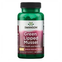 스완슨 초록입홍합 swanson 뉴질랜드 초록홍합 추출물 500mg 60캡슐, 1개, 60정