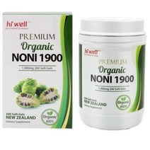 Hiwell [뉴질랜드 노니] 하이웰 프리미엄 유기농 노니 1900mg 200소프트젤 1개 (치약사은품증정)