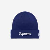 슈프림 뉴에라 박스로고 비니 워시드 네이비 - 21FW Supreme New Era Box Logo Beanie Washed Navy 21FW213388