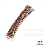 10 세트 150mm ZH-1.5 와이어 케이블 커넥터 DIY JST 2Pin-10Pin 전자 라인 단일 연결 터미널 플러그 28AWG, 07 7pin