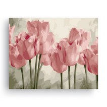 위메이크 페인팅 매직페인팅 DIY 명화그리기 핑크 튤립 50x40
