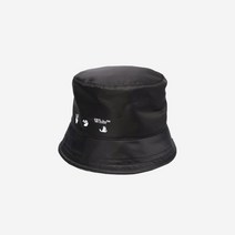 [정품] (W) 오프화이트 로고 리버시블 버킷햇 블랙 Off-White Logo Reversible Bucket Hat Black