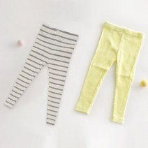 아바마 아동용 골지 레깅스 2종 1세트