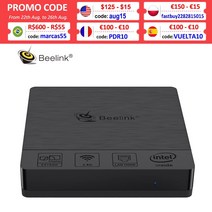 미니 PC 컴퓨터 Beelink BT3 Pro 인텔 아톰 Z8350 쿼드코어 4GB RAM 64GB eMMC 윈도우즈 10 HTPC HDMI VGA NUC PK T4 N3350 G, 02=WithoutBracket_UK