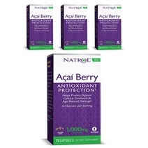 나트롤 아사이베리 1000mg 베지테리안 캡슐, 75개입, 4개