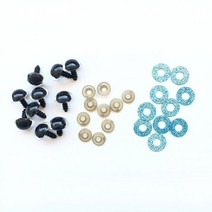 인형 장난감용 3D 반짝이 봉제 플라스틱 안전 눈 아미구루미 인형 만들기 믹스 동물 14mm 20mm 20 개, 01 Light blue-20pcs_01 14mm