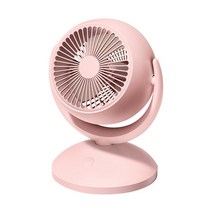 쿠비녹스써큘레이터 발뮤다서큘레이터 공기 순환 팬 조명이 있는 충전식 데스크탑 팬 단 전원 공급 장치 조용한 휴대용 홈 오피스 팬, 분홍색, 우리를
