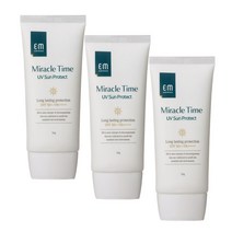 EM 미라클타임 UV 프로텍트 SPF50++++, 50g, 3개