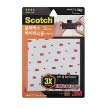 3M 스카치 블랙박스 고내열 양면 테이프 10 x 10cm, 45개