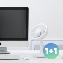 에어레스트 미로 탁상용 선풍기 AF01 화이트 1+1, 없음, 단일옵션