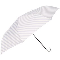 [문 박쥐] estaa (에스타) 대각선 줄무늬 접이식 우산 우산 내풍 우산 심플 멋 귀여운 여성 [맑은 겸용 · UV 컷 · 내풍 · 큰 치수] 라이트 그레이 31-230-10100-62 라이트 그레이 친골 길이 : 58cm