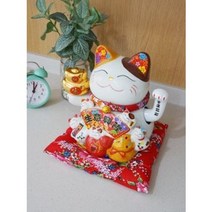 일본 마네키네코-복고양이 풍경 종-개업선물, 금색