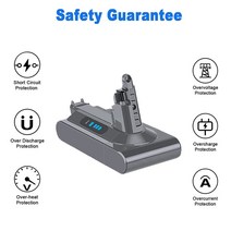 Dyson-V10 무선 휴대용 진공 청소기 용 25.2v 핸드 헬드 진공청소기 교체용 배터리 980mah Dyson V10 시리즈, [01] 6800mAh