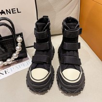 라오농 여성 빈티지 캐주얼 하이파이 부츠 키높이 부츠 7CM+d2d511LL