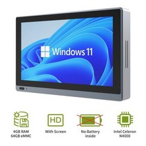 패드 타블렛추천 태블릿 타블릿 중고 피시 가벼운 HIGOLE 1 Pro 산업용 Windows 11 미니 PC 55 인치 터치 스크린 컴퓨터 인텔 J4125 8GB 128GB WIF, 없음, 4G 64G No Battery