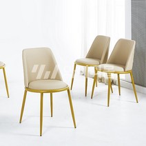 와이디 써클 골드 체어 인테리어 식탁 의자, 그레이(YWC2092-GR)