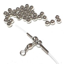 스텐인레스 채비구슬 5mm 6mm 원투 갈치 루어 지깅 자작채비재료, 5mm(50개)