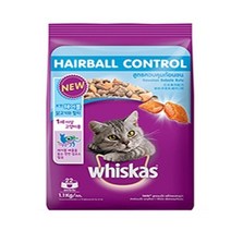위스카스 포켓 헤어볼 컨트롤 고양이 건식 사료, 1.1kg, 닭고기 + 참치