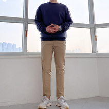 룩타운 인생핏 면스판 밴딩 팬츠