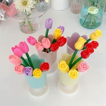 장미 튤립펜 꽃볼펜, 튤립, 레드