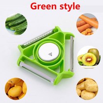 나무파쇄기 나무분쇄기 잔가지파쇄기 잔가지분쇄기필러 3 In 1 멀티 스테인레스 가제트 감자 오이 슈레더, 03 Green
