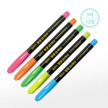 [동아] 형광라이너 형광펜(1타/12입), 색상, 단품