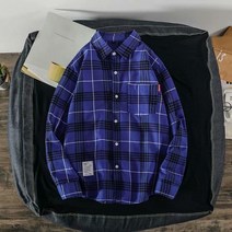 KORELAN 봄 체크 셔츠