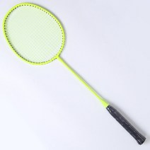 테니스 라켓 용품 악세사리 훈련 전체 탄소 섬유 묶인 배드민턴 독립 와이어 구멍 4u 장력 22-24 ibs 10kg 성인용 속도 스포츠, 형광 황색, Fluorescent yellow, Fluorescent yellow