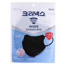 크리넥스 KF94 새부리형 마스크 대형 블랙 x30매, 단품, 단품