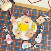 캐릭터키링 열쇠고리 아크릴키링 가방고리 에어팟 키홀더 백참 군번줄 D고리