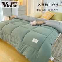 겨울 이불 차렵 이부자리 극세사 바이올렛 인스 풍수 워싱 코튼 배색 봄 가을 두꺼운 따뜻한 코어 무지 심플