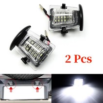 지프 랭글러 jl jk jku 2007-2020 car led 화이트 범퍼 트렁크 번호 후면 번호판 라이트 램프 액세서리 렌더링, 19-20을 위한 2pcs, 6000k
