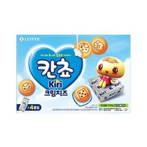 롯데 칸쵸 끼리크림치즈 196g 신상과자 사무실간식 유치원 탕비실 어린이집 비품, 20개