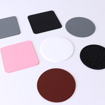 온더칩 실리콘 컵받침 티코스터 컵받침대, 실리콘-눈꽃형(화이트)