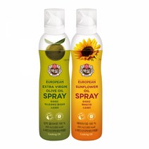 CJ 백설 BEKSUL 스프레이오일 2종(올리브유/해바라기유), 200ml