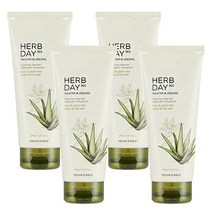 더페이스샵 허브데이 365 클렌징폼 알로에 앤 그린티 170ml 4개/폼클렌징