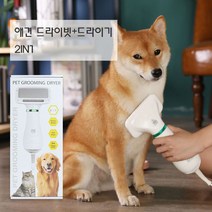 빗 애견 드라이빗 2in1 드라이기 고양이 목욕용품/휴대편리 강아지