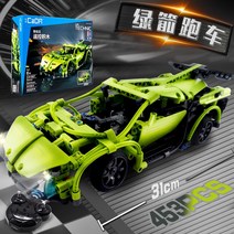 대형레고 자동차 항공모함 캐릭터 레고호환블럭 리모컨 전동 레고 블럭 대형 충전 자동차 어드밴스드 보이스 어드밴스드 6-63451, 단일옵션, 04.그린 화살 스포츠카 리모컨 블