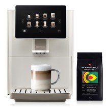 빈프레소 전자동 가정용 커피머신 에스프레소 머신, 베이지 원두증정