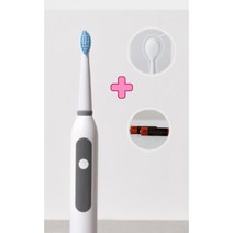 음파 전동 칫솔+혀클리너+AA건전지2ea, 화이트