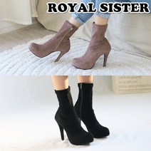 C2S2 214 11cm 여성 스웨이드 가보시 부티힐 첼시부츠힐 미들부츠힐 앵클부츠힐