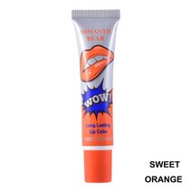 입술볼륨 립 플럼퍼 안지워지는 놀라운 6 색 필 오프 리퀴드 립스틱 방수 오래 지속되는 립글로스 마스크 모이스처 라이저 메이크업 눈물 당김 린트 화장품, [05] Sweet Orange