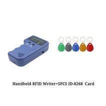 RFID NFC 복사기 125khz rfid 복사기 카드 리더 em4100 복사기 작가 비디오 프로그래머 t5577 다시 쓰기 가능한 id keyfobs em4305 태그 카드, 5pcs id 카드로