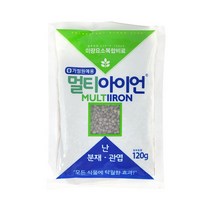 미량요소 복합비료 멀티아이언 120g 원예 화분 난 분재 잎 광택 개화 촉진 분갈이 뿌리 활력, 단품