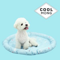 GOREA. 노곤하개 강아지 고양이 애견 쿨매트 방석 소형 중형 대형견, 에그베이지, 쿠션 원형